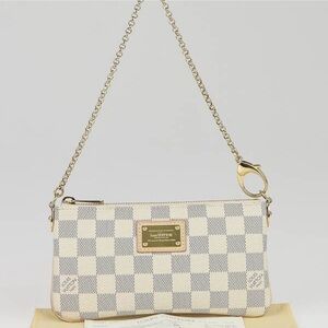 LV Damier Azur Pochette Mila MM Bag